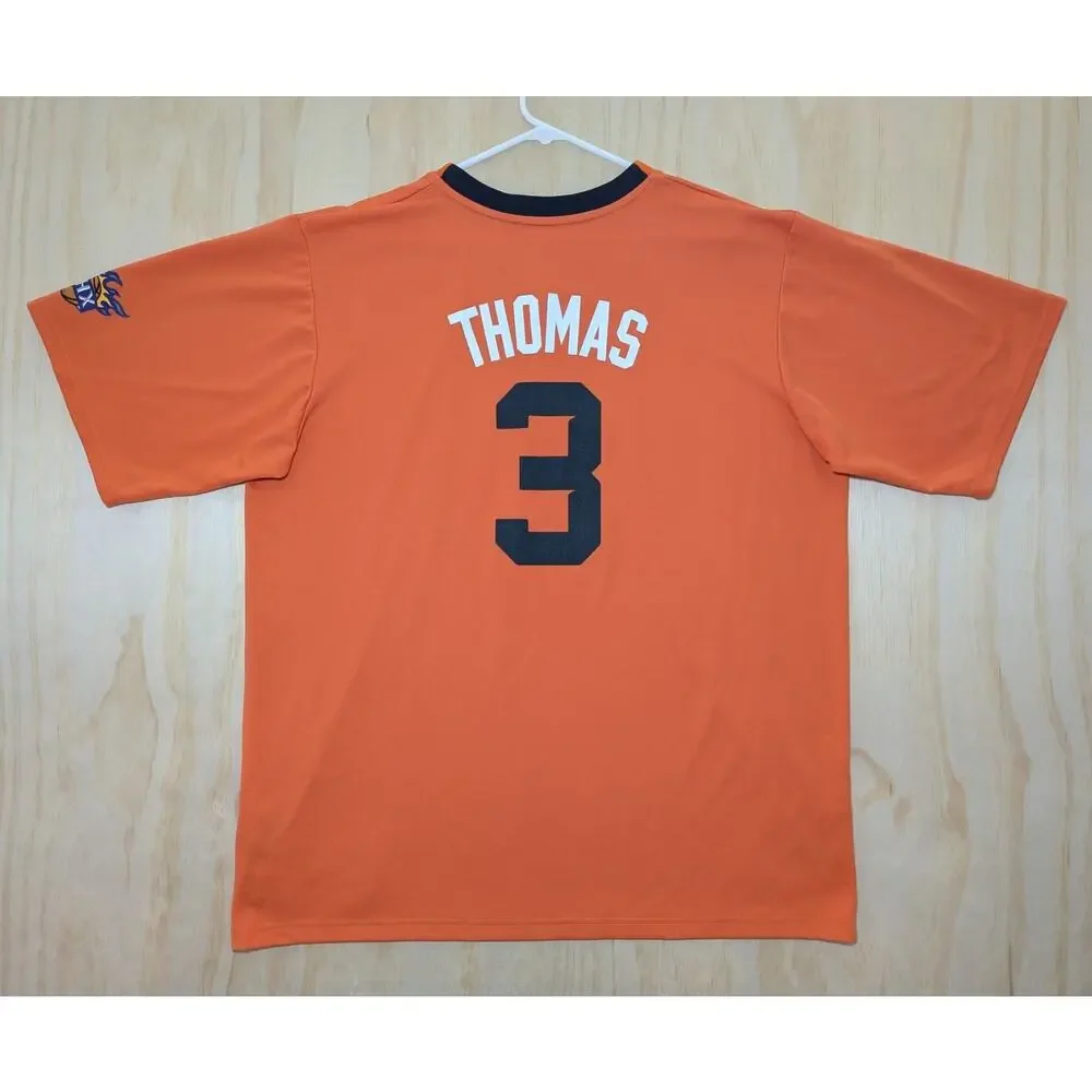 Adidas Men's XXL Isaiah Thomas #3 Phoenix Suns NBA Sleeved Jersey Orange